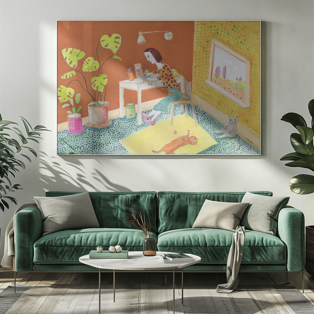 Leven met katten | Canvas