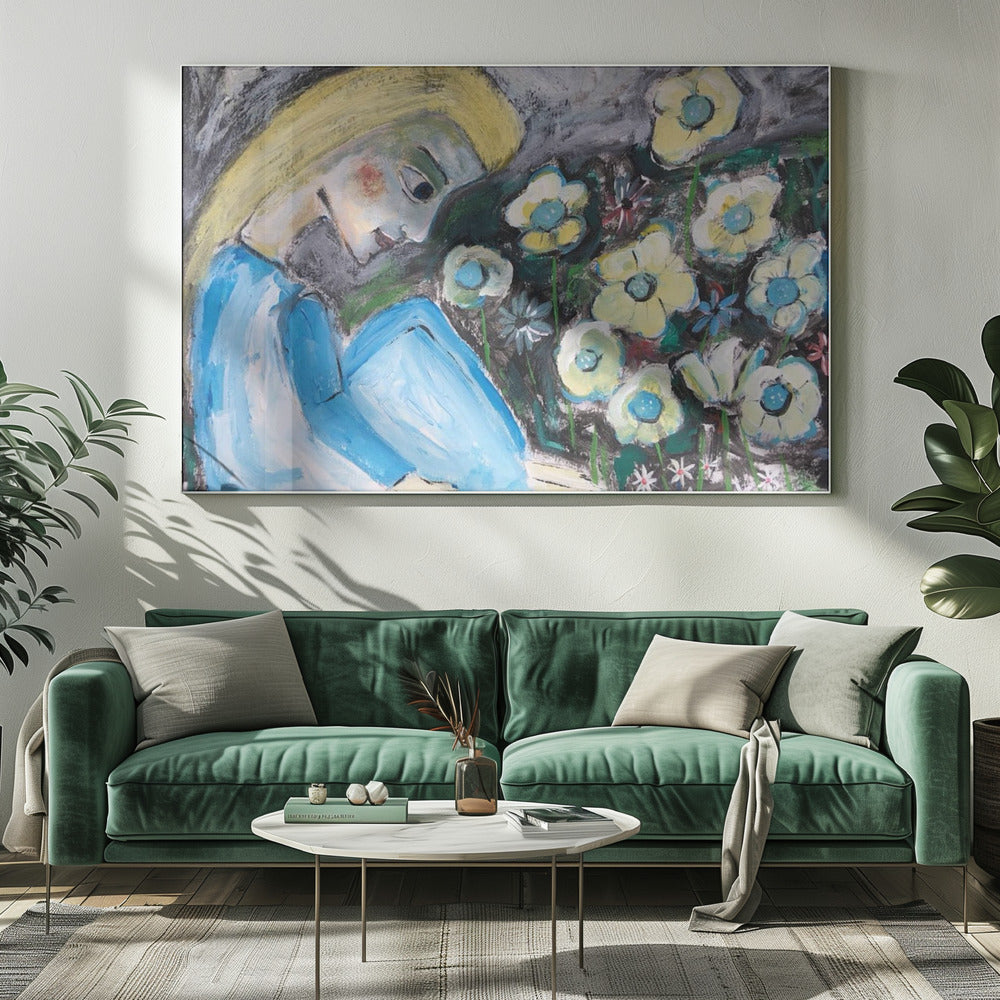 In de tuin | Canvas