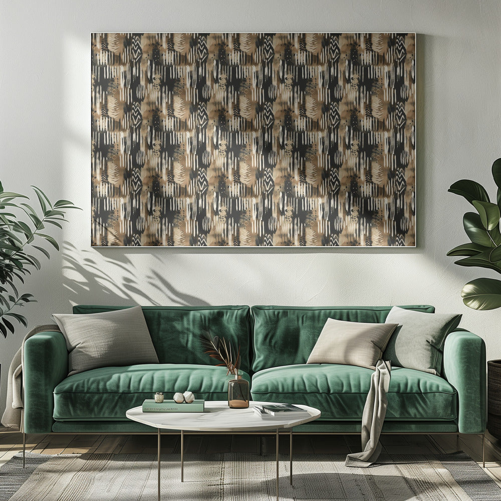 Ritmische aardtonen | Canvas