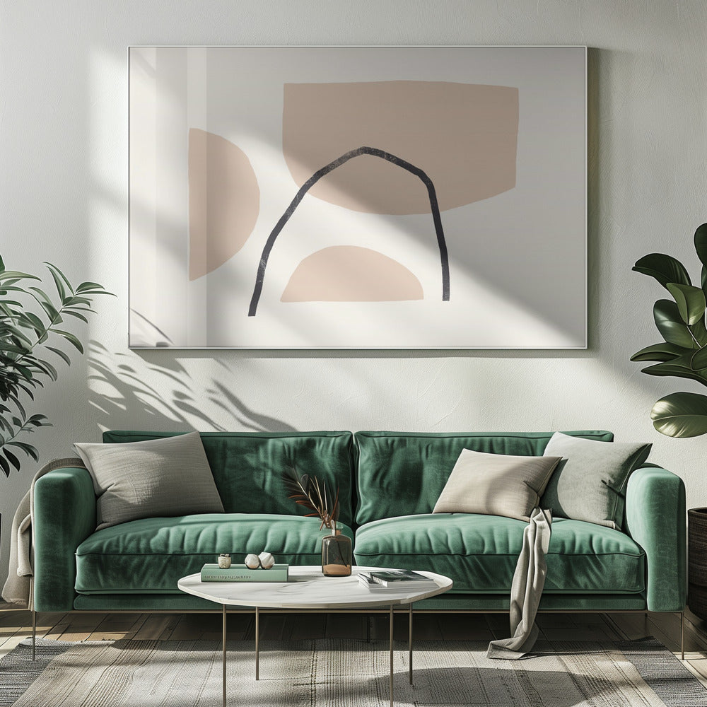 Geometric Shapes In Earthy Tones | Canvas