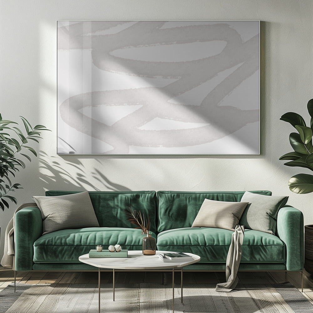 White Brushstroke Patterns | Canvas