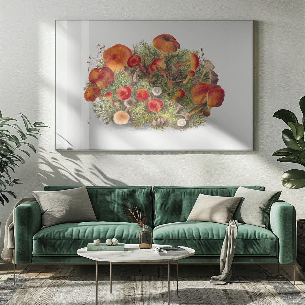 Studie van paddenstoelen (1880) Horizontaal | Canvas