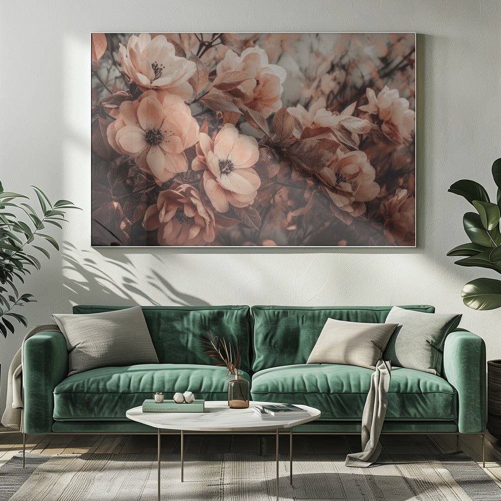 Bloemblaadjes in harmonie | Canvas
