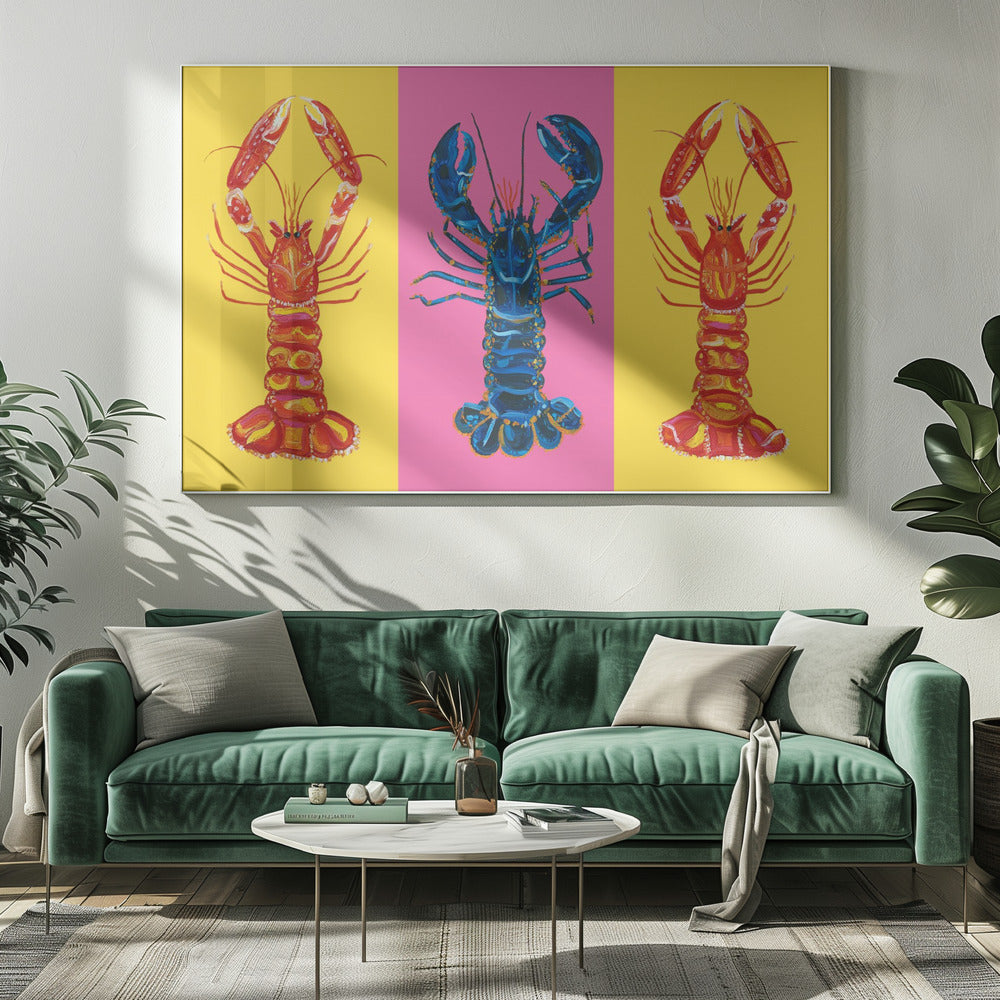 Kreeft Langoustines Pop Art 2 | Canvas