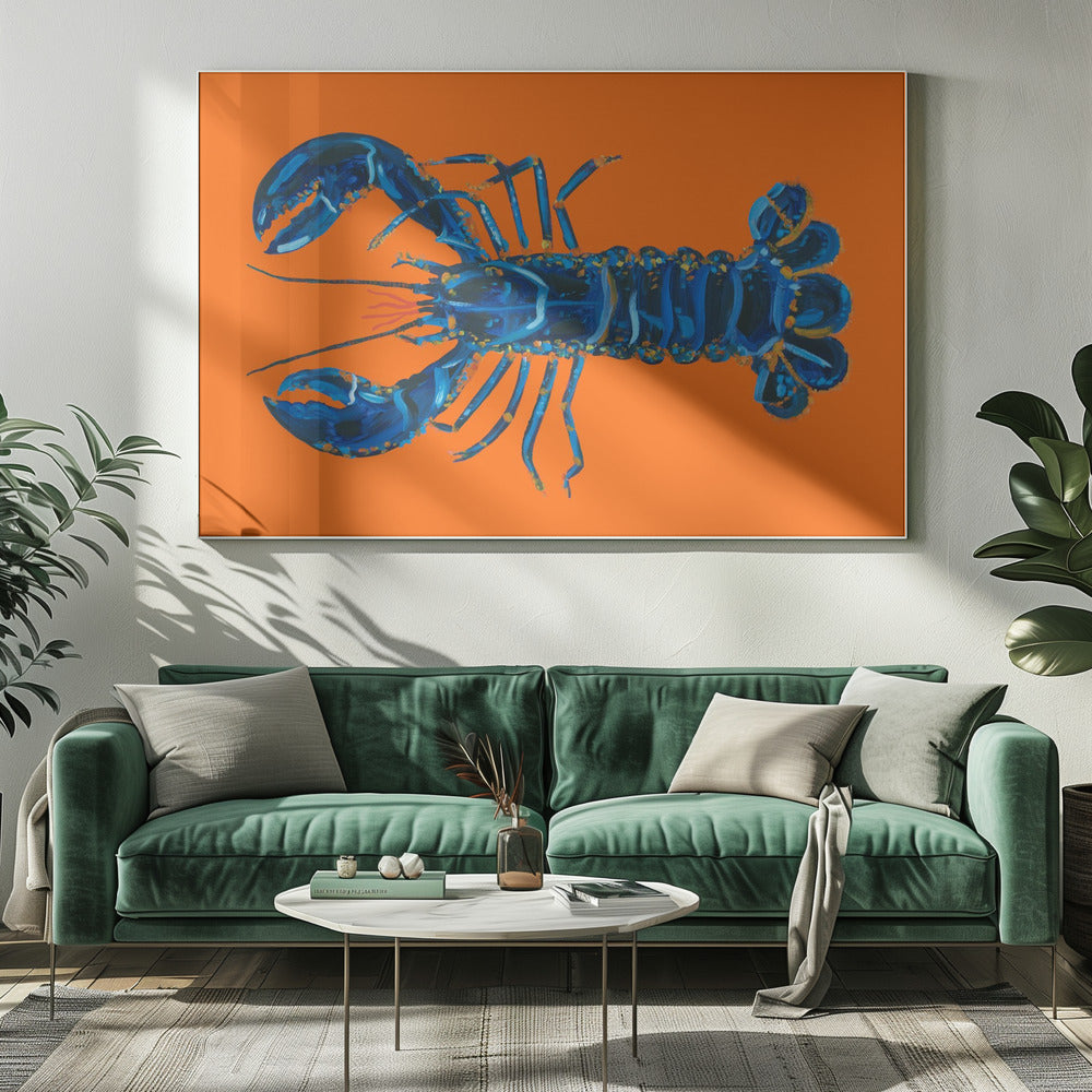 Kreeft op sinaasappel | Canvas