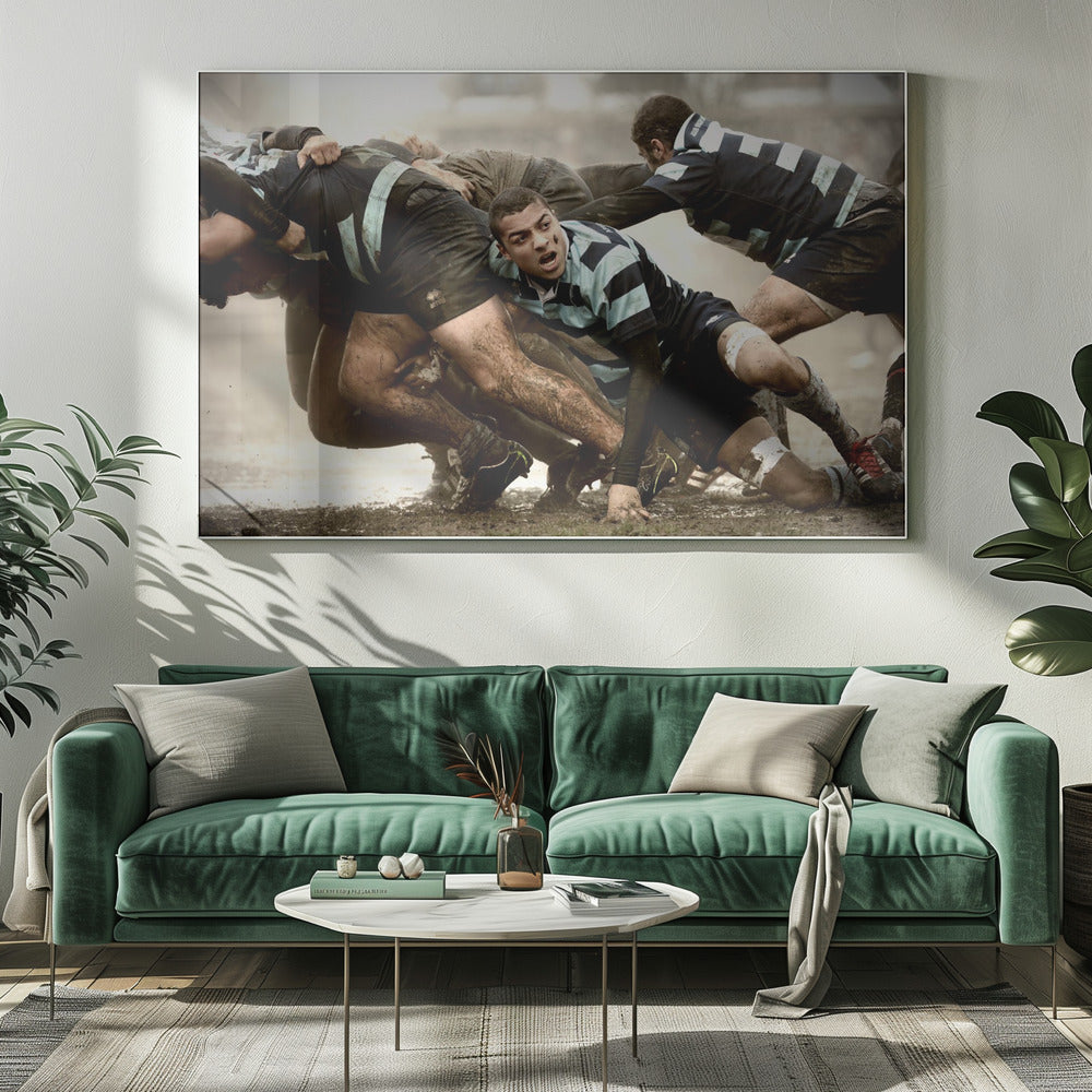 Rugby in de oude stijl | Canvas