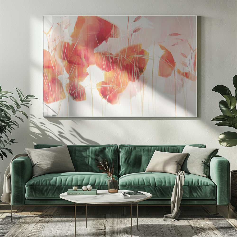 Moderne klaprozen | Canvas