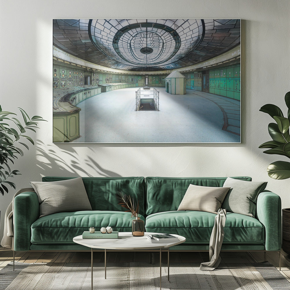Verlaten Art Deco Controlekamer | Canvas