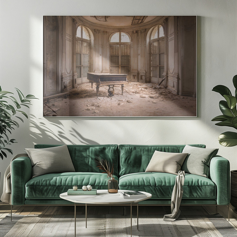 Piano in verval | Canvas