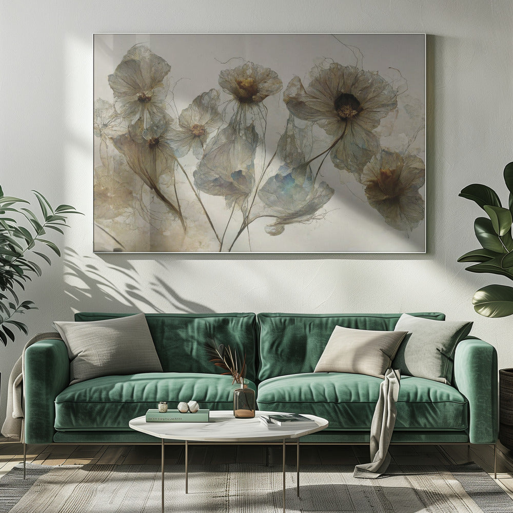 Fluisteringen van bloemblaadjes | Canvas