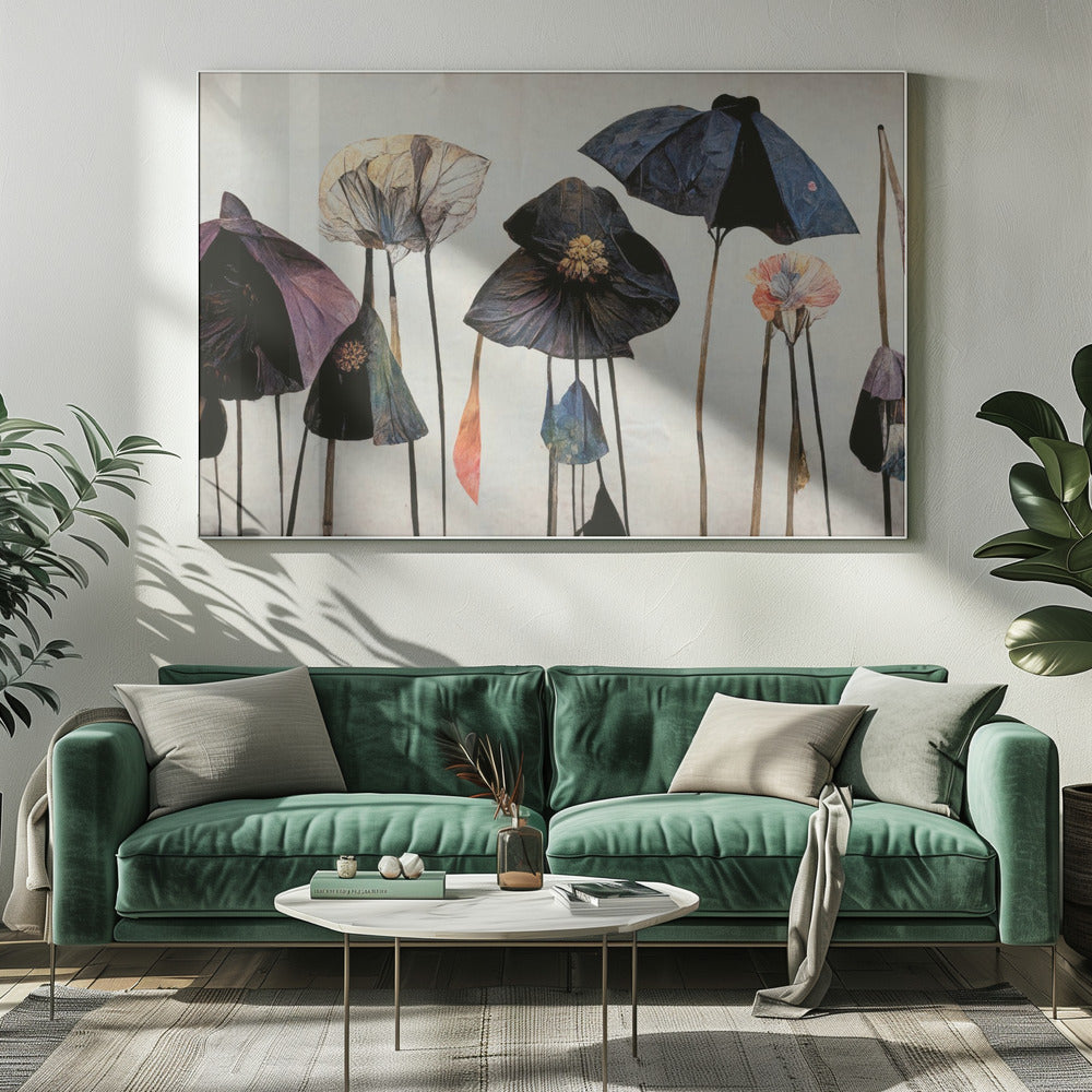 Fluisteringen van bloemblaadjes | Canvas