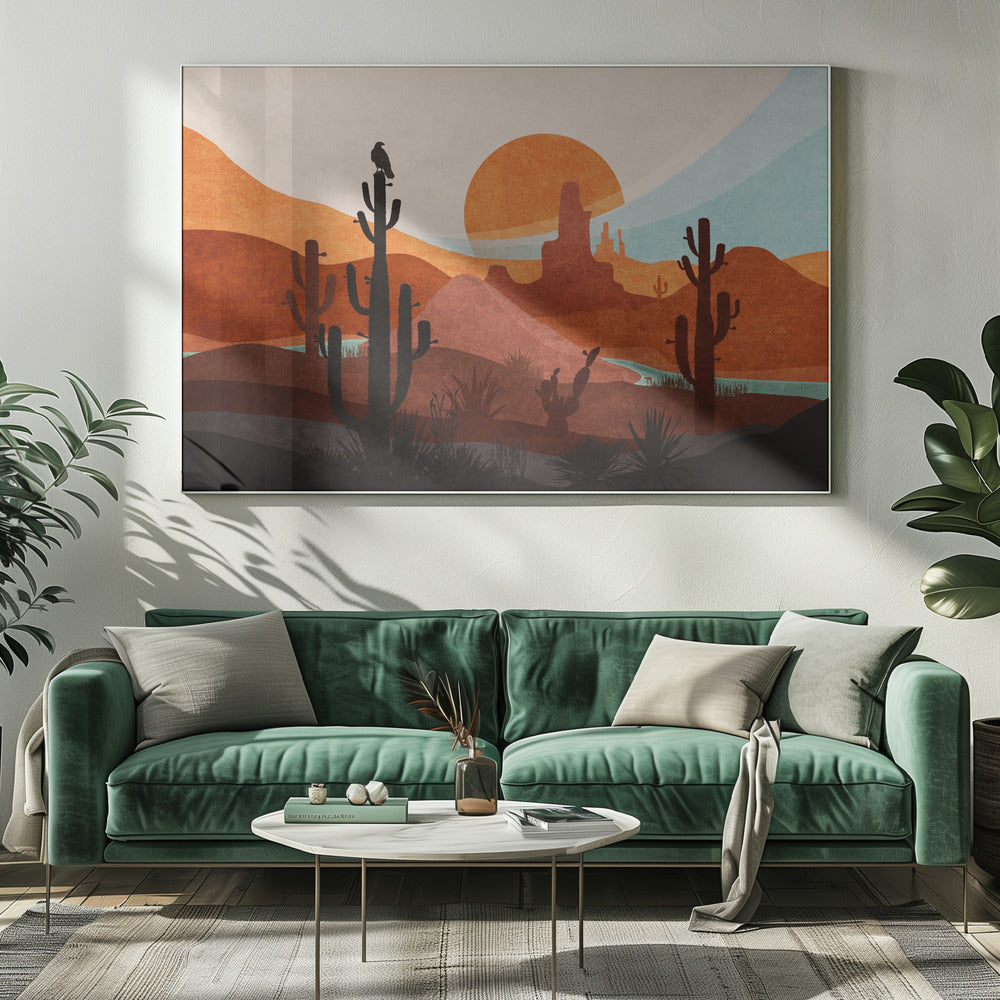 Woestijn Eenzaamheid | Canvas