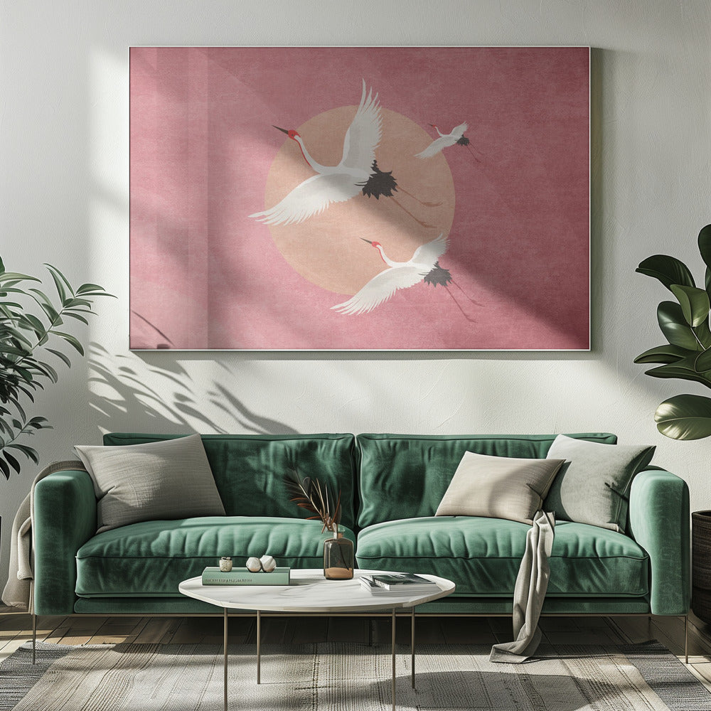 Crimson Sky Soar | Canvas