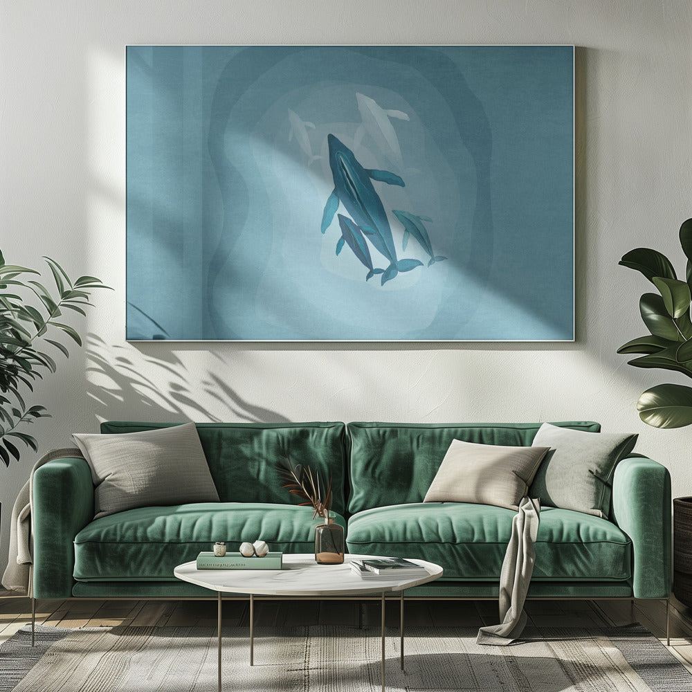 Gentle Giants Swim | Canvas