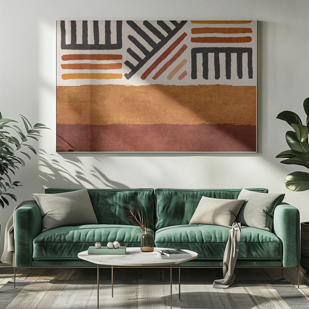 Gepatroneerde aarde | Canvas