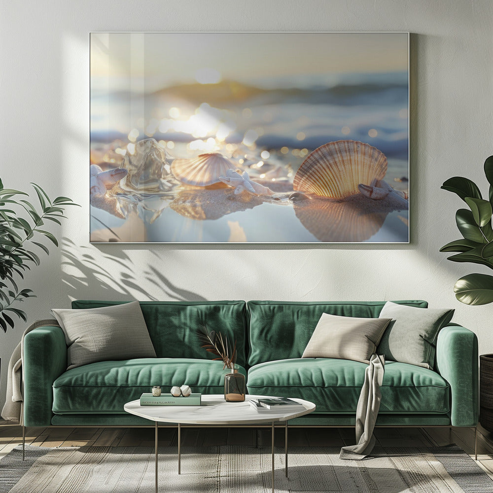 Schatten aan de kust | Canvas