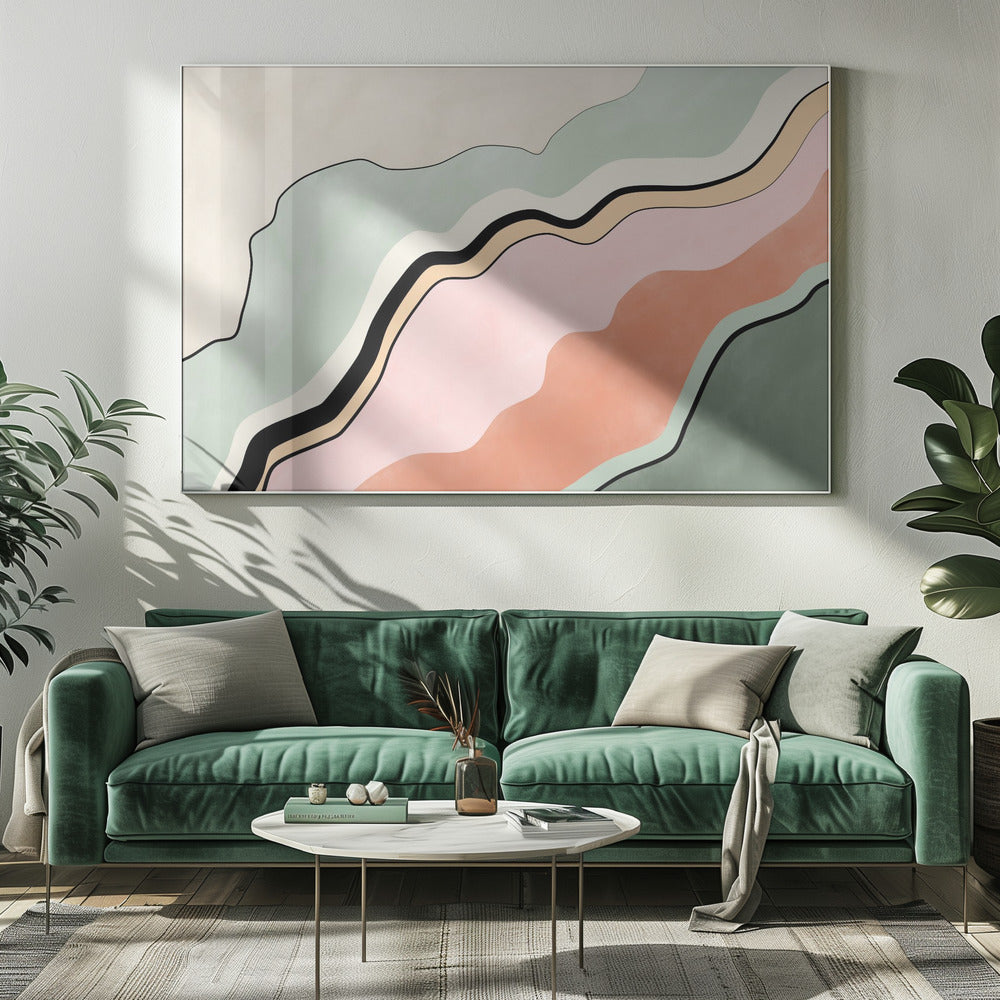 Vloeiende horizonten | Canvas