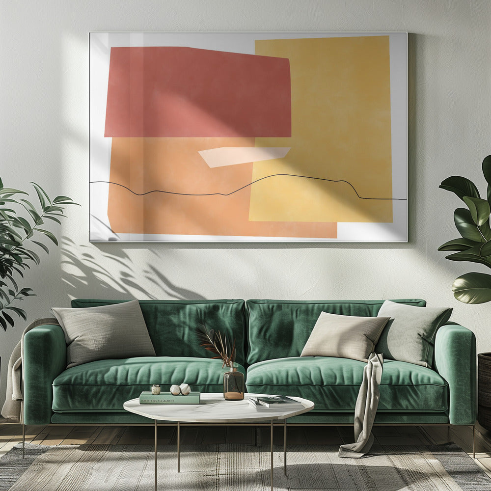 Abstracte Horizonten | Canvas