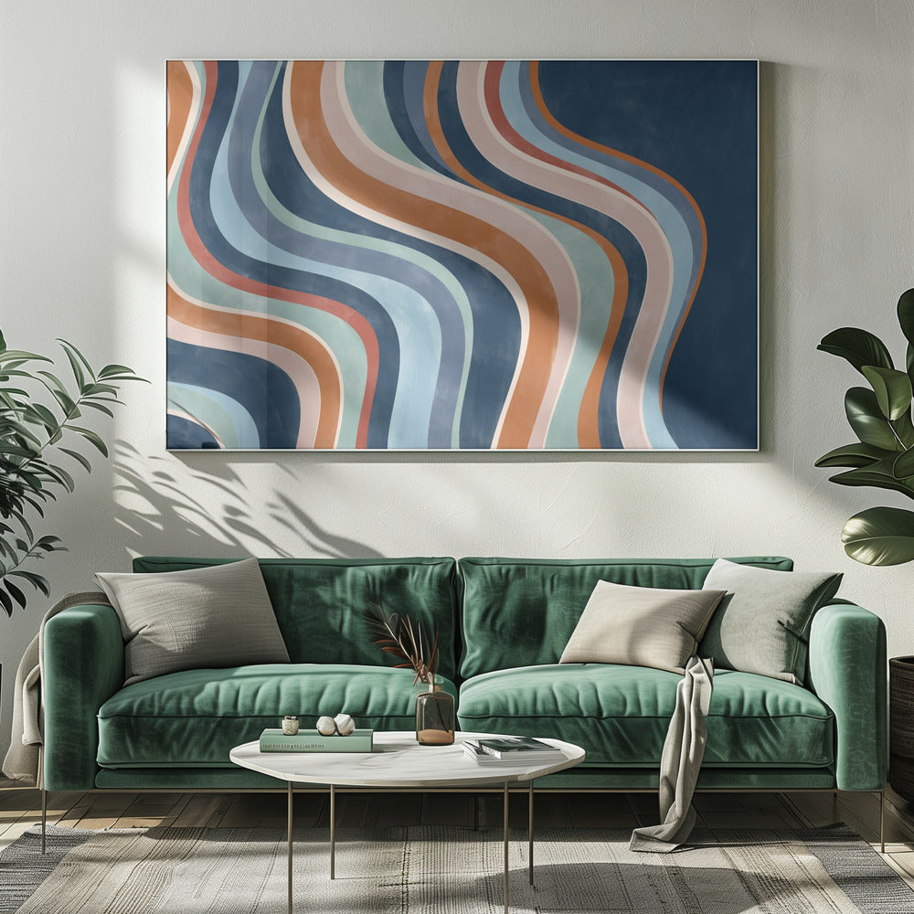 Vloeiende strepen | Canvas