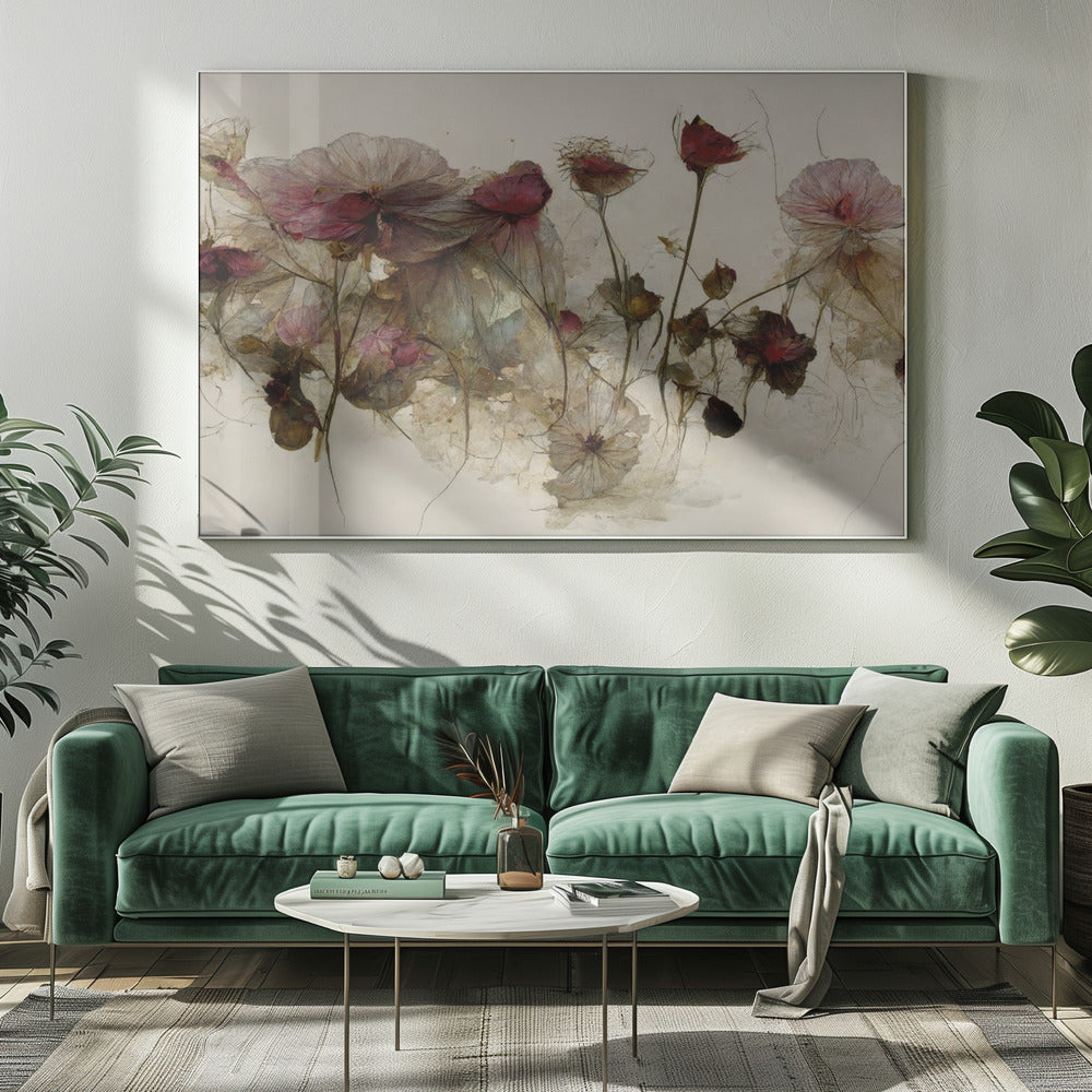 Delicate Bloemblaadjesdans | Canvas