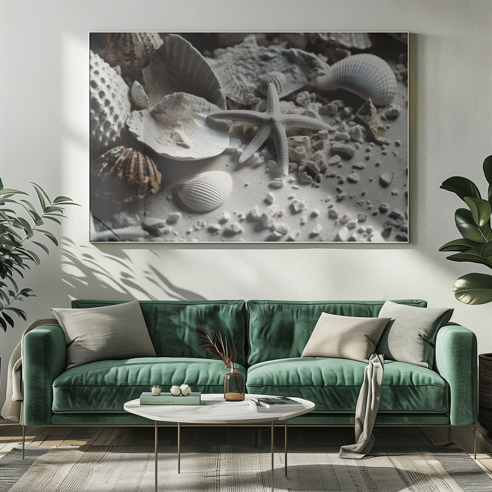 Schatten aan de kust | Canvas