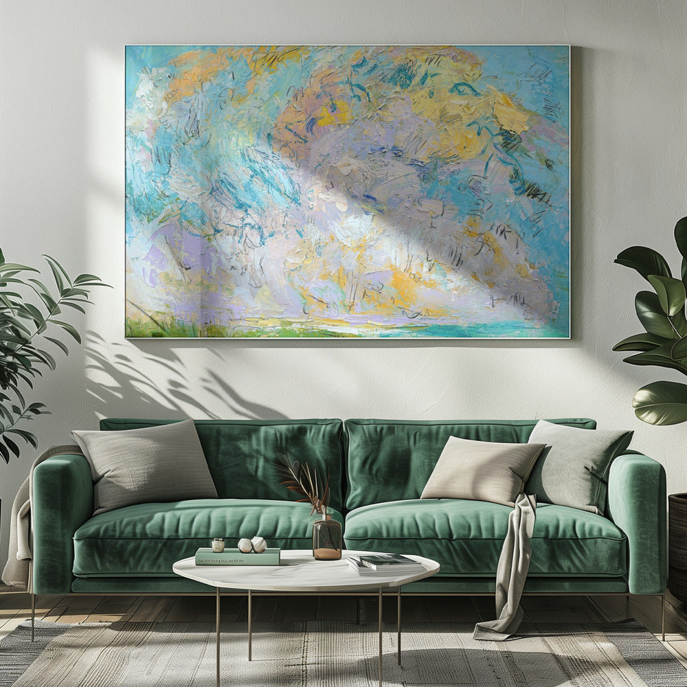 Grillig wolkenlandschap | Canvas