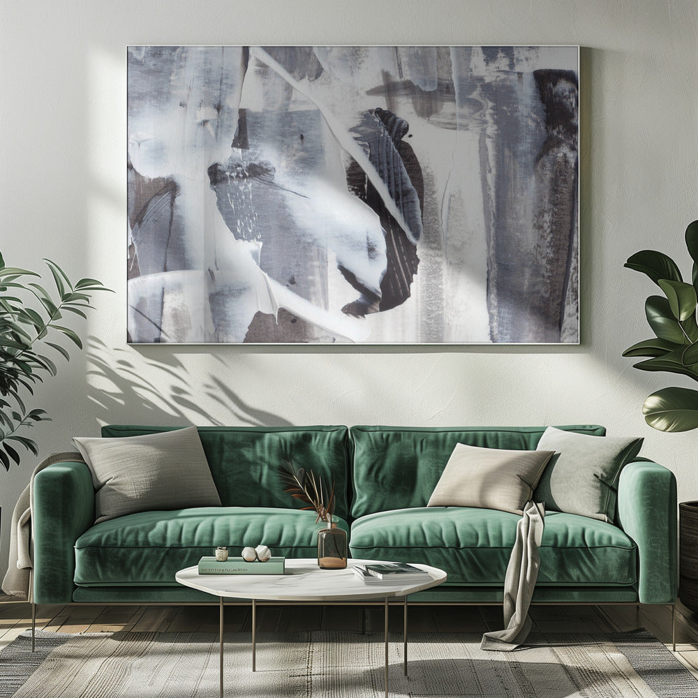 Monochrome Brushstrokes | Canvas