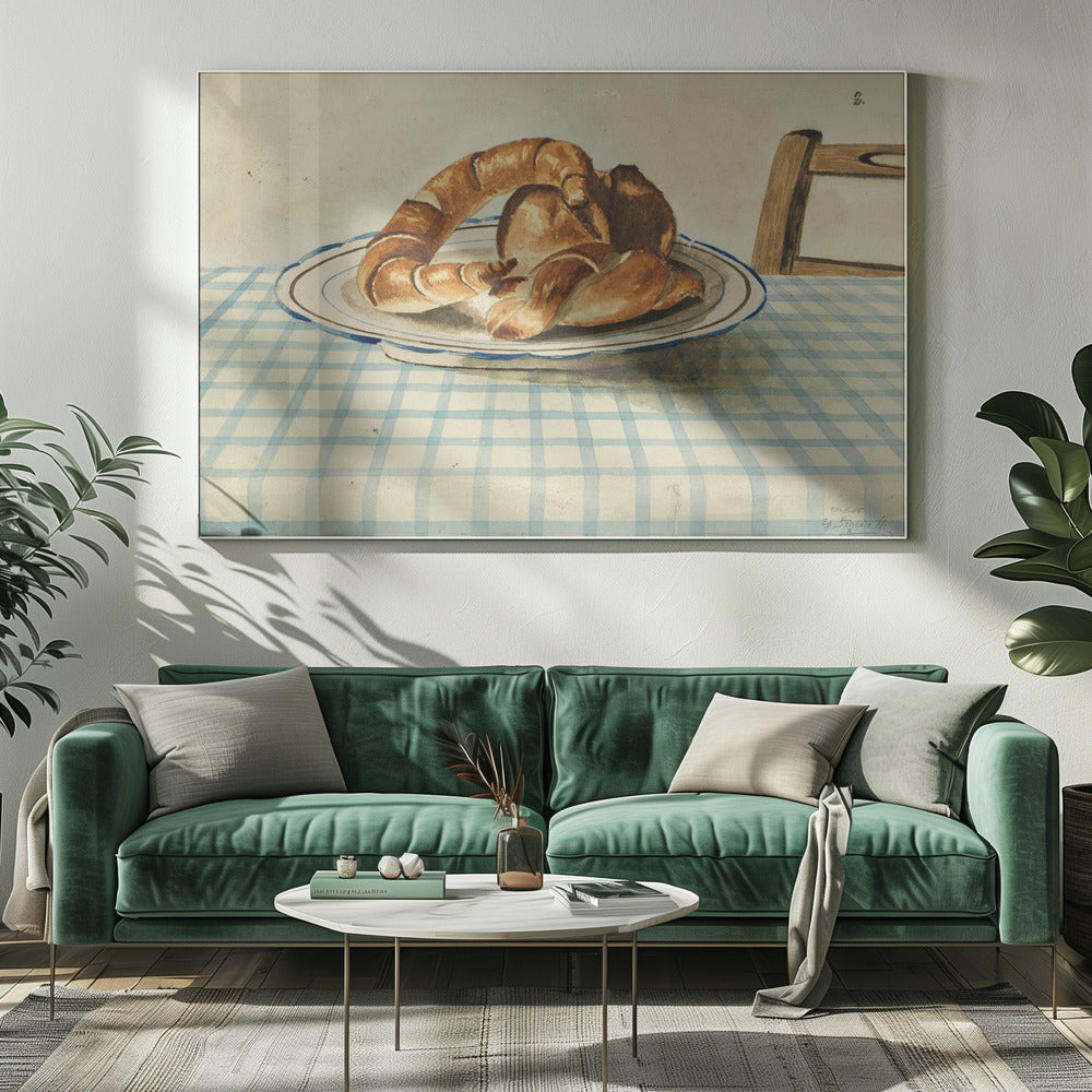 Stilleven met gebaksbord | Canvas