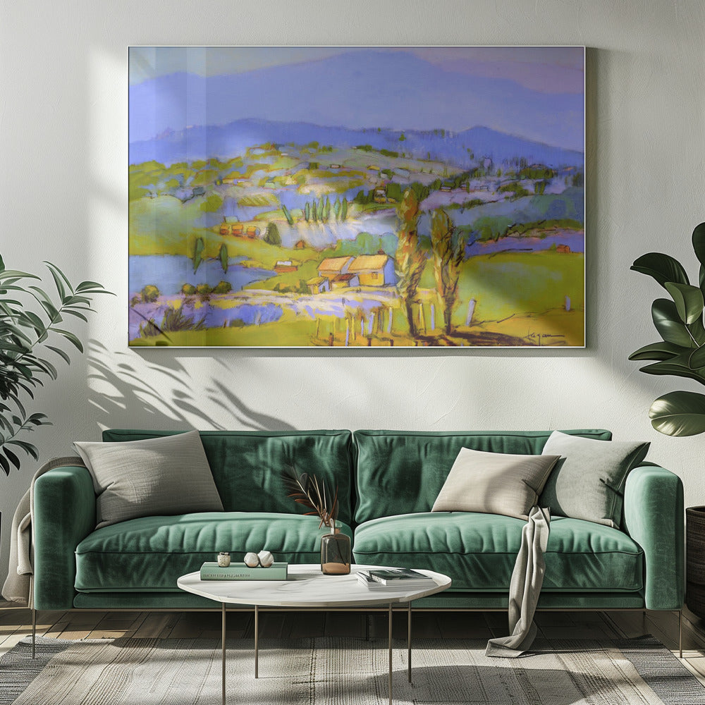 Golden Valleyscape | Canvas