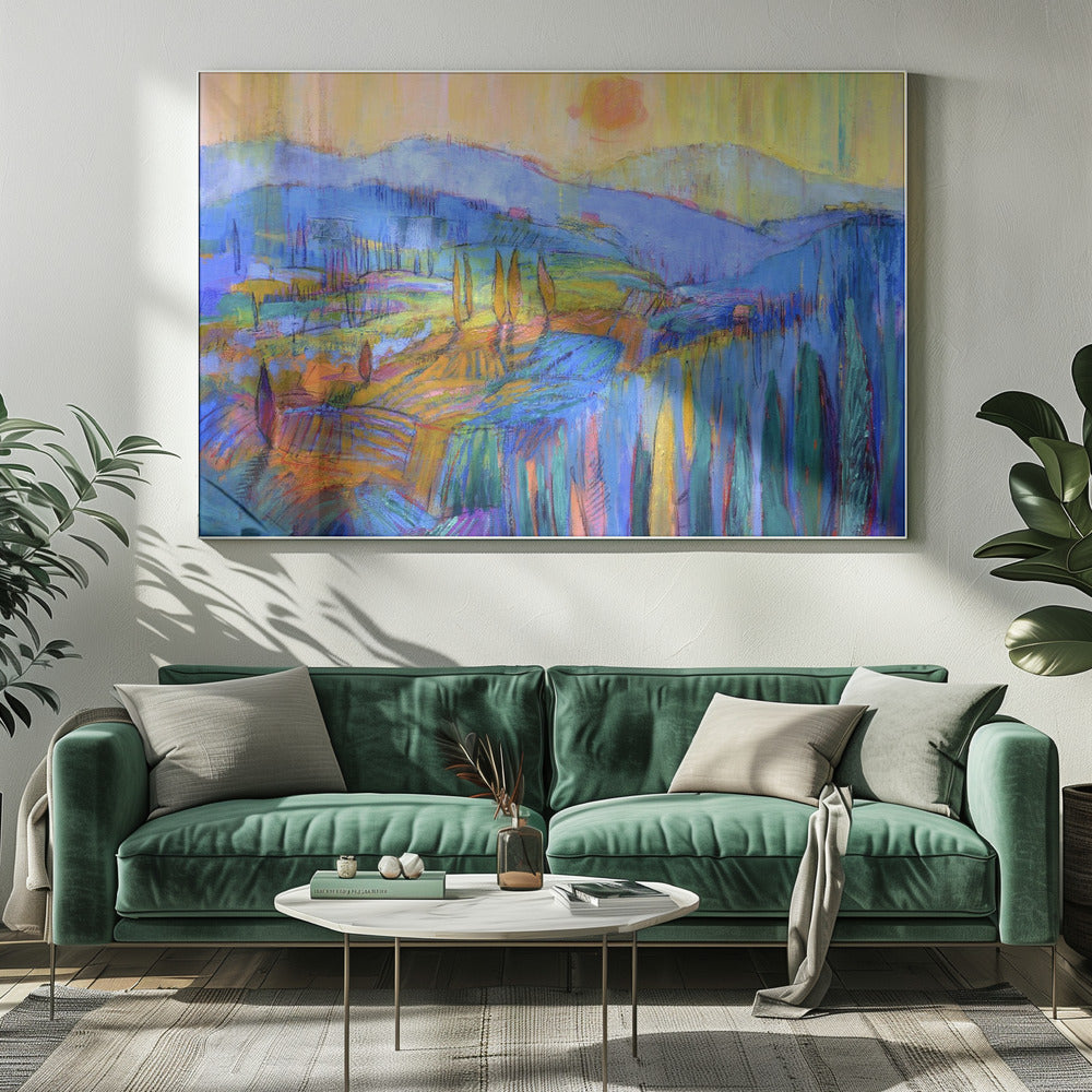Droomlandschap Zonsopgang | Canvas