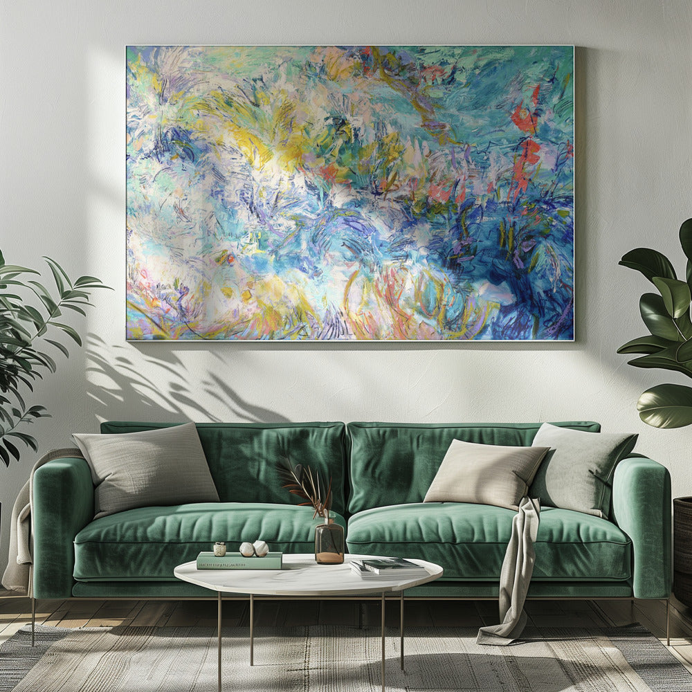 Impressionistisch kleurrijk abstract | Canvas