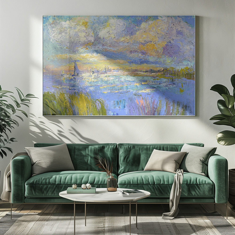 Dromerige kustluchten | Canvas