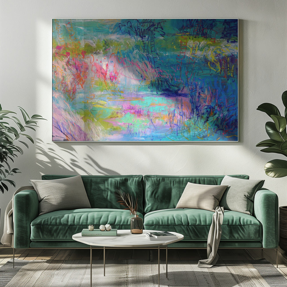 Zwevend op een droom | Canvas