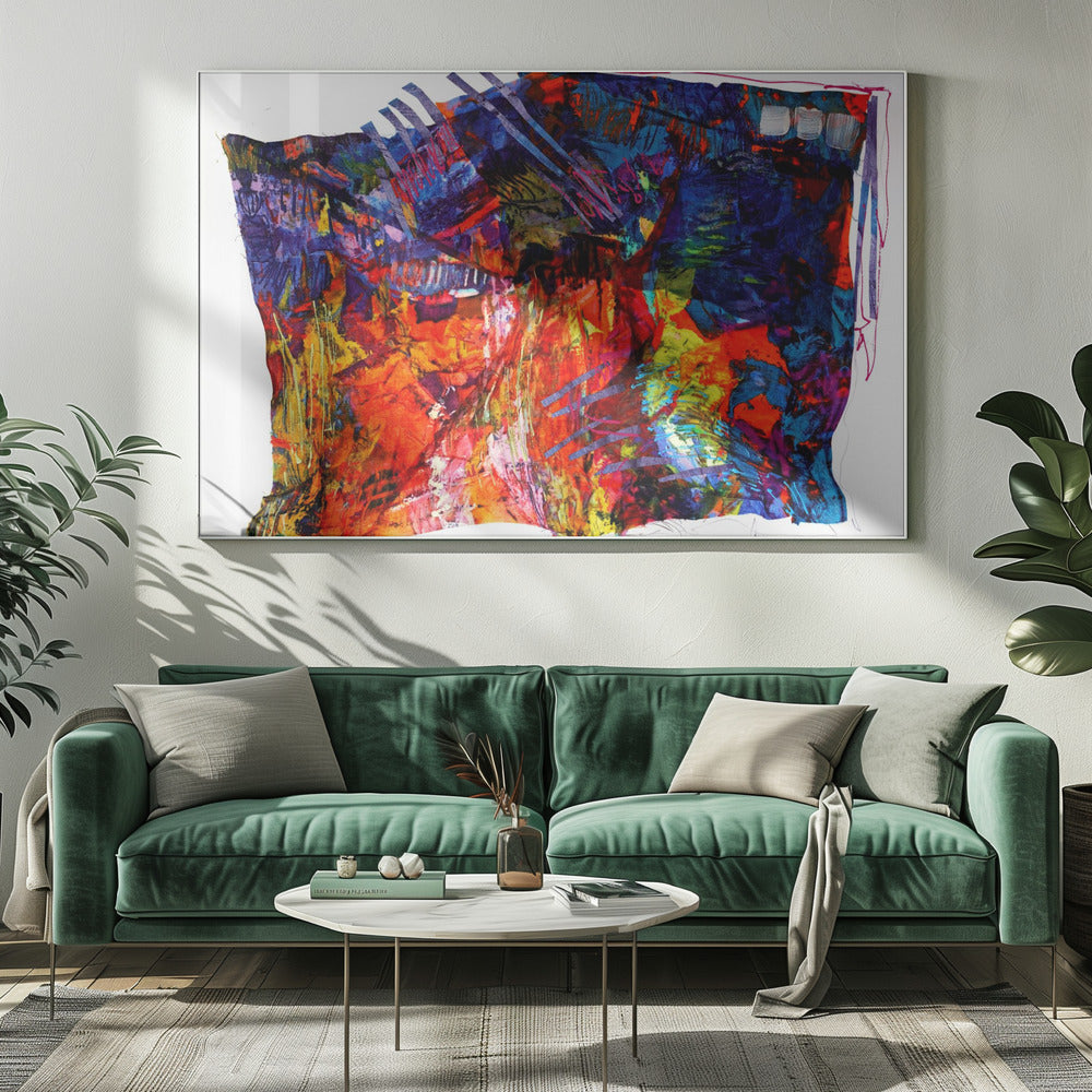 Kleurrijk wandtapijt | Canvas