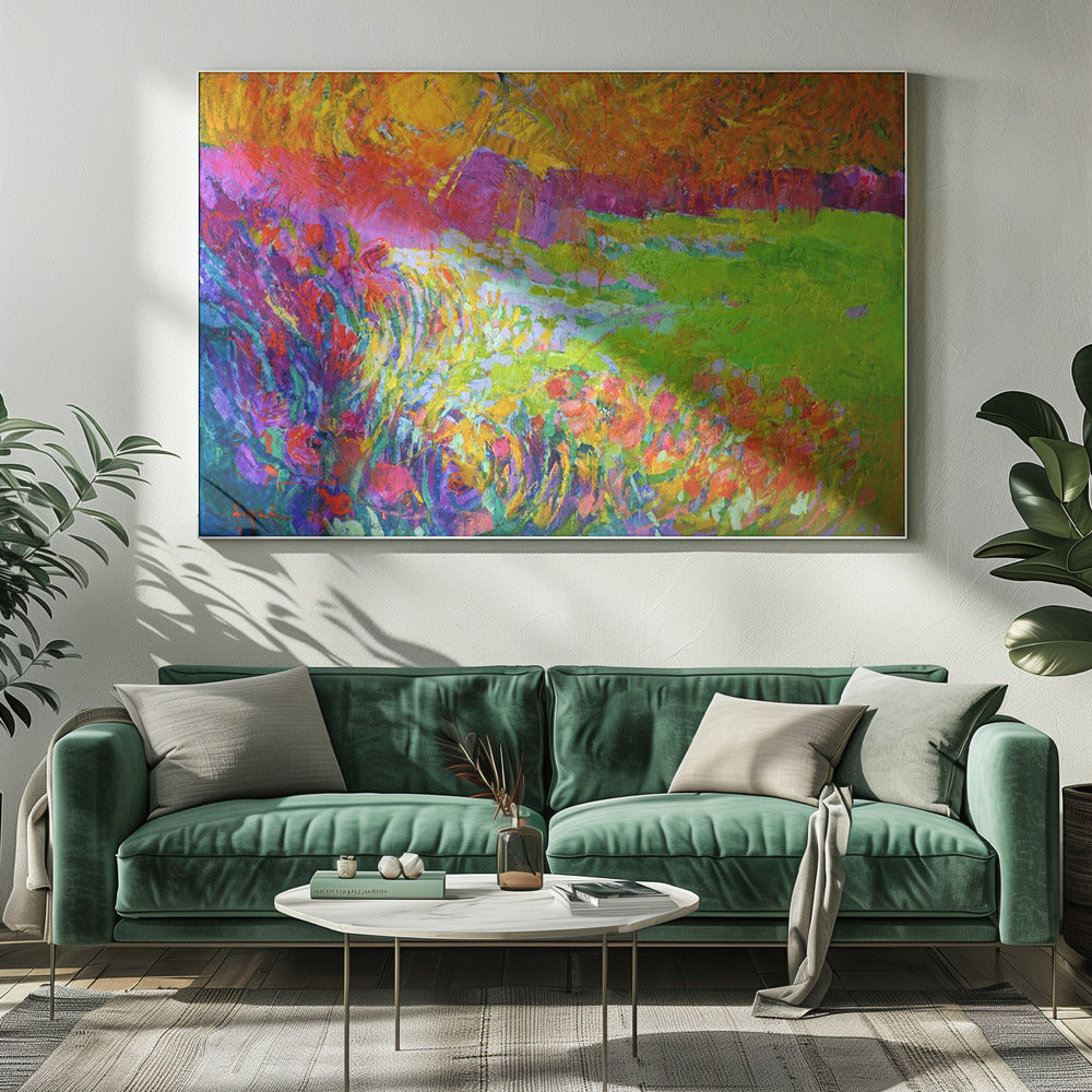 Levendige tuinharmonie | Canvas