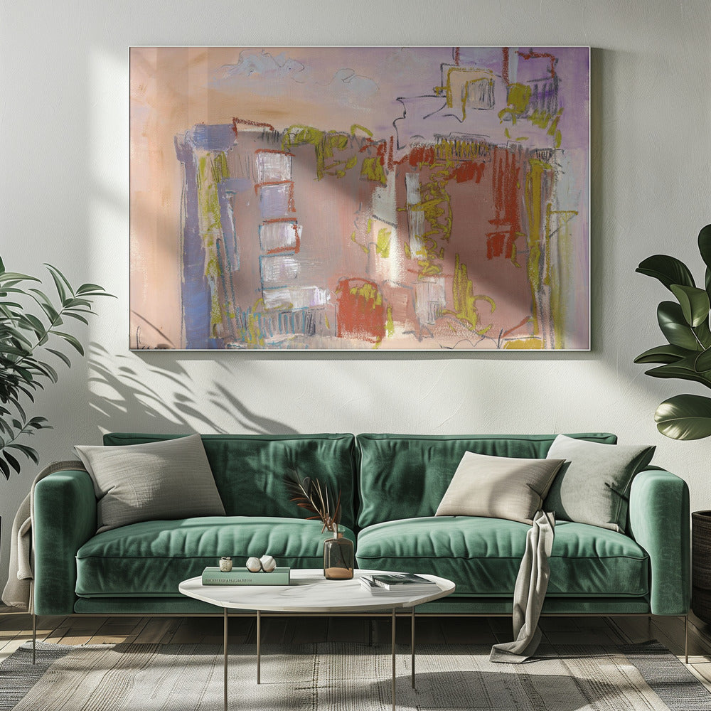 Stedelijk droomlandschap | Canvas