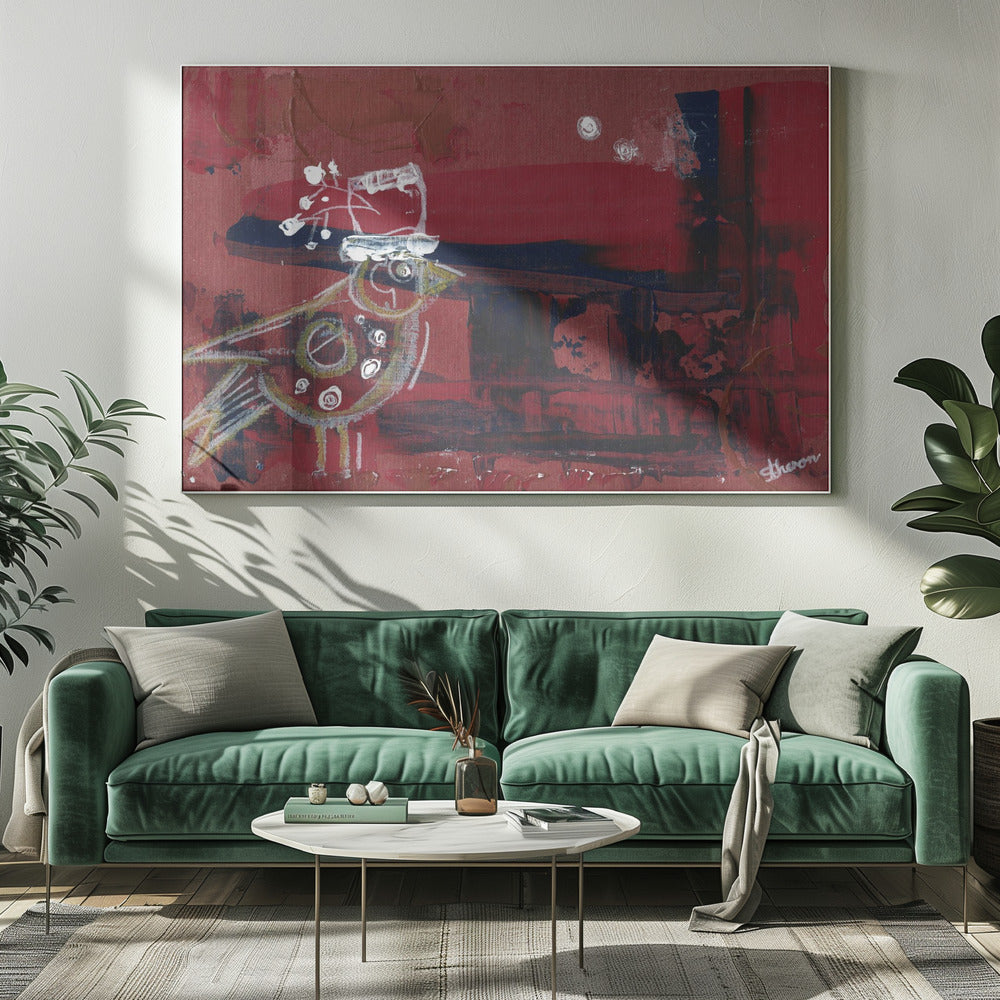 Solo Bird op een zoektocht | Canvas