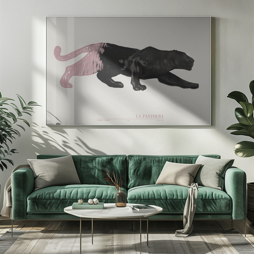 La Panthera (roze) | Canvas
