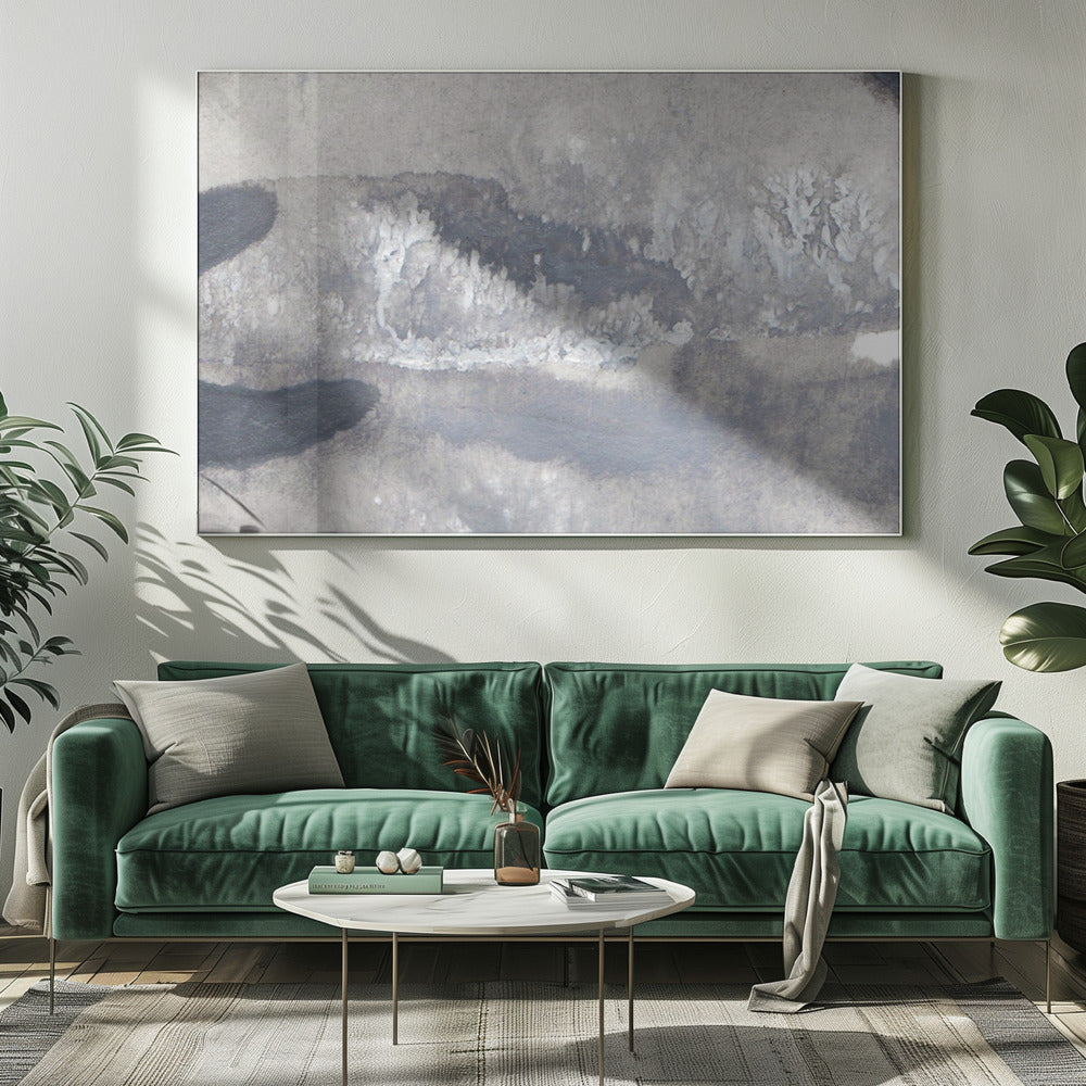 Monochrome golven | Canvas