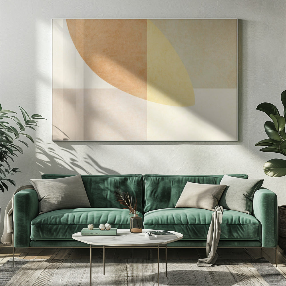 Aqua Shapes 1 Kopie | Canvas