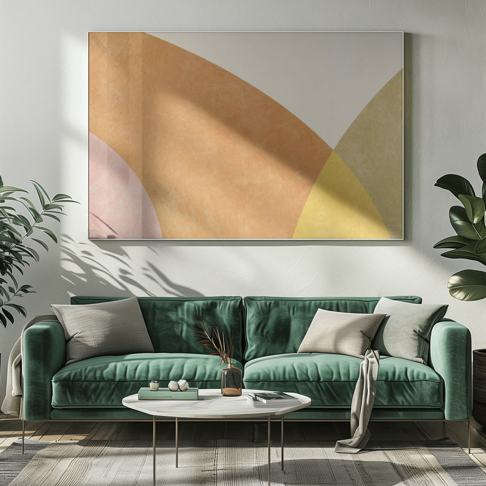 Aqua Shapes 3 Kopie | Canvas