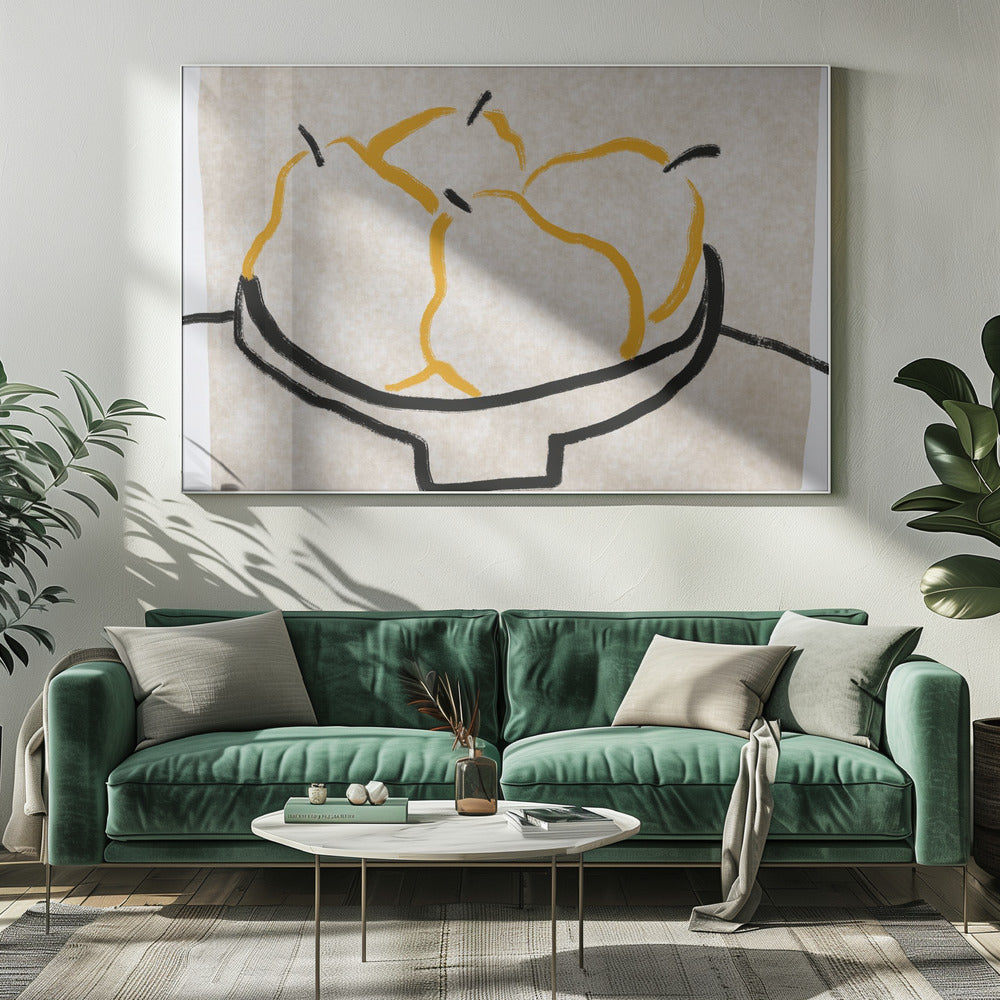Line art pear | Canvas