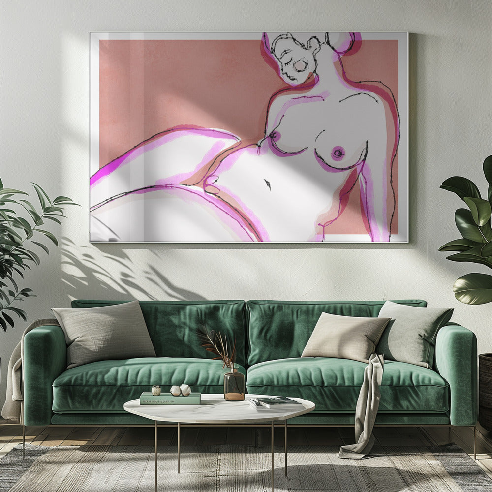 Contouren van sereniteit | Canvas