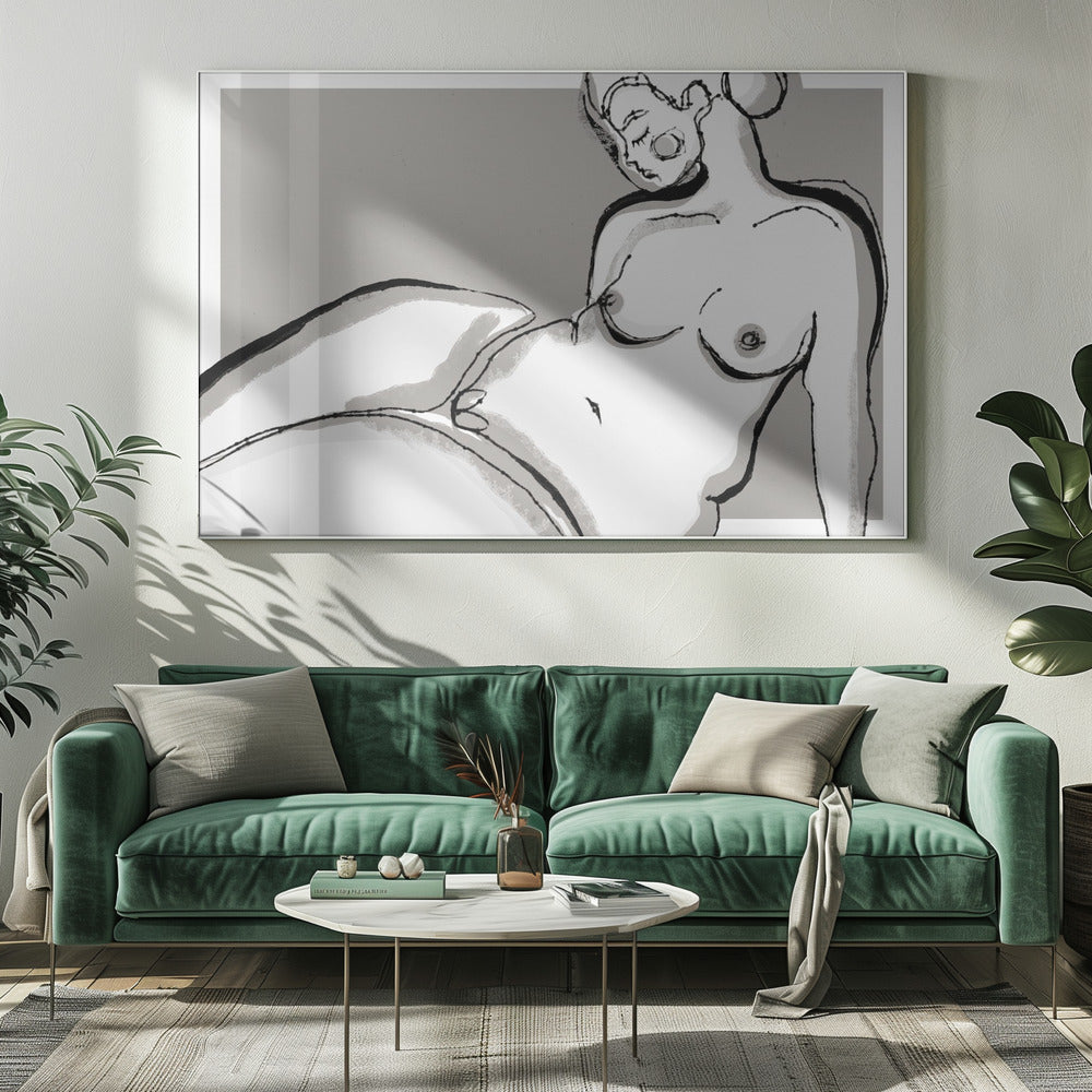 Rustige contouren | Canvas