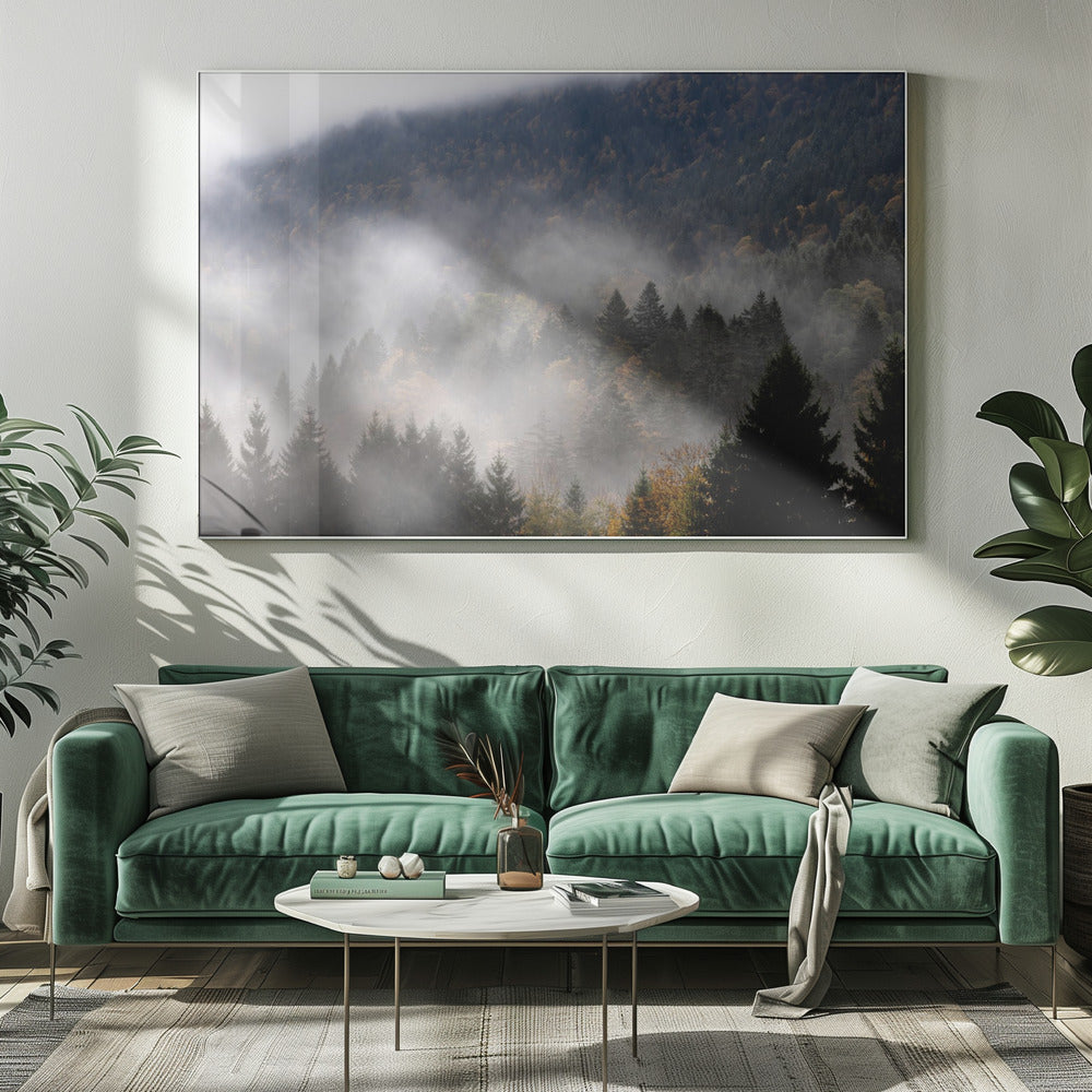 Mistige bossen 9 | Canvas