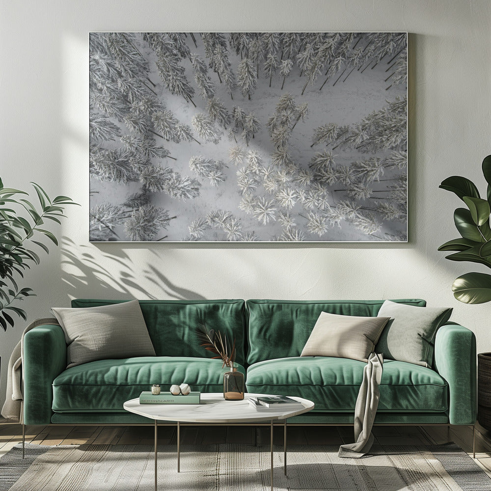 Besneeuwde bomen 3 | Canvas