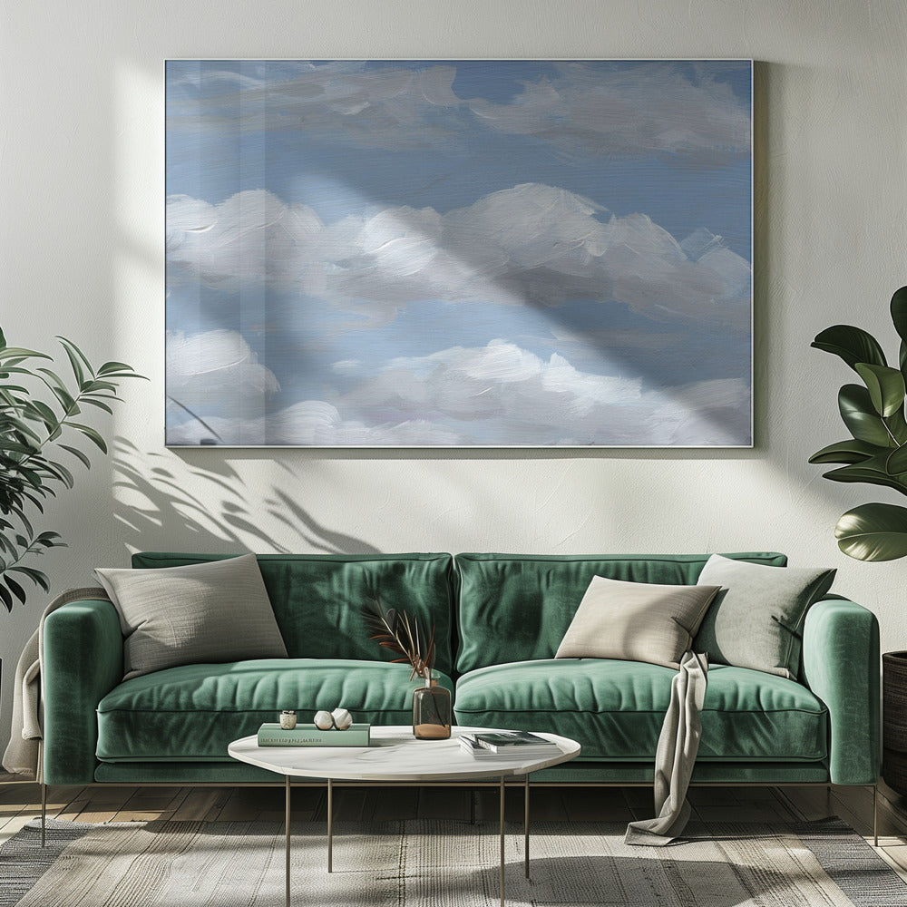 Zomerwolken | Canvas