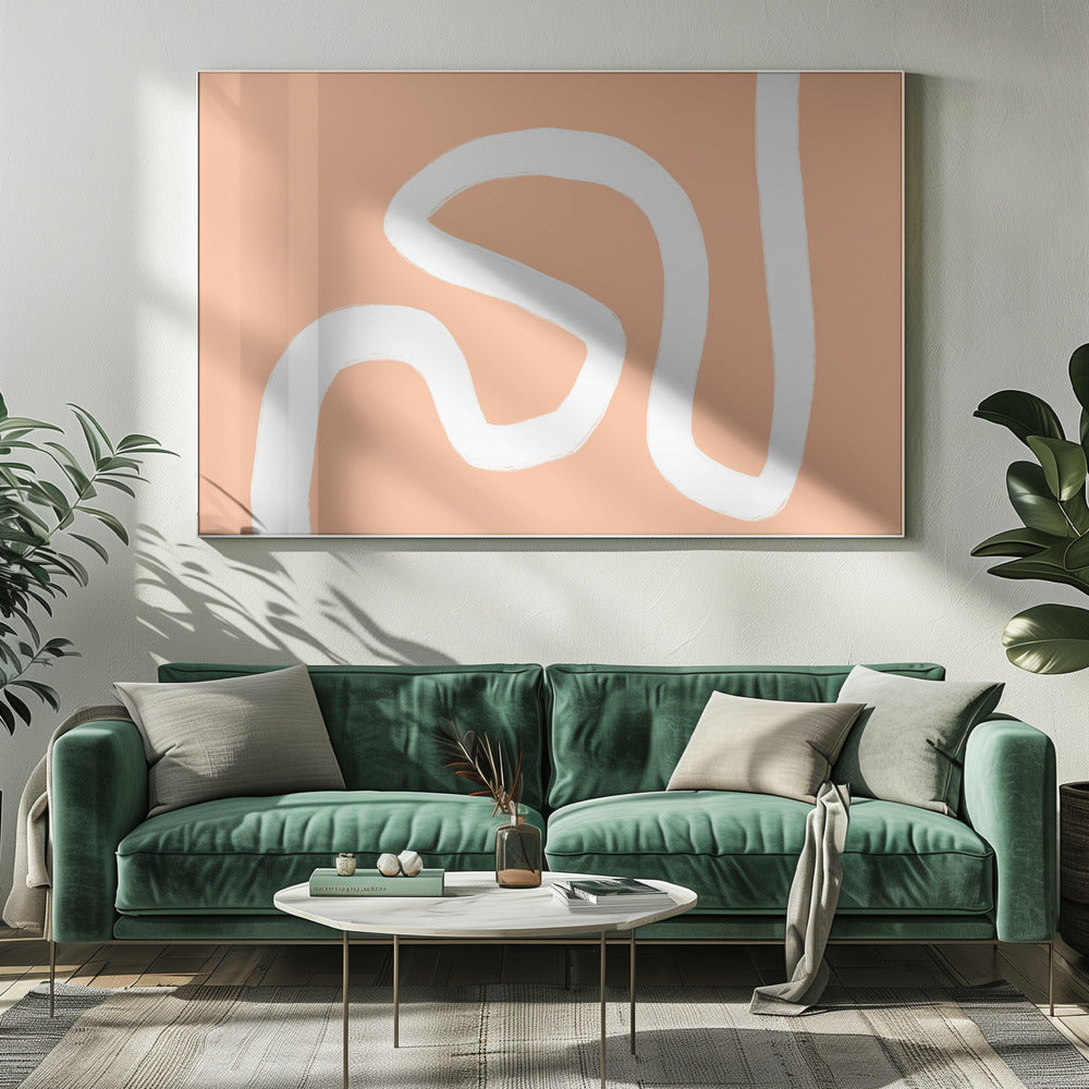 Kleurrijke minimalistische vorm | Canvas
