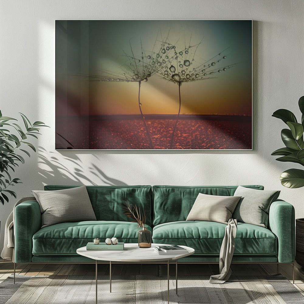 Vuur en water | Canvas