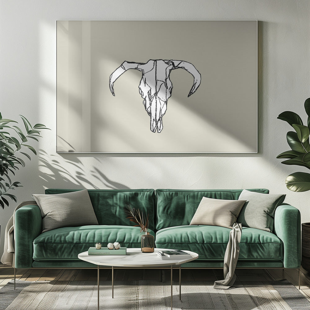 Dierenschedel nr. 2 | Canvas